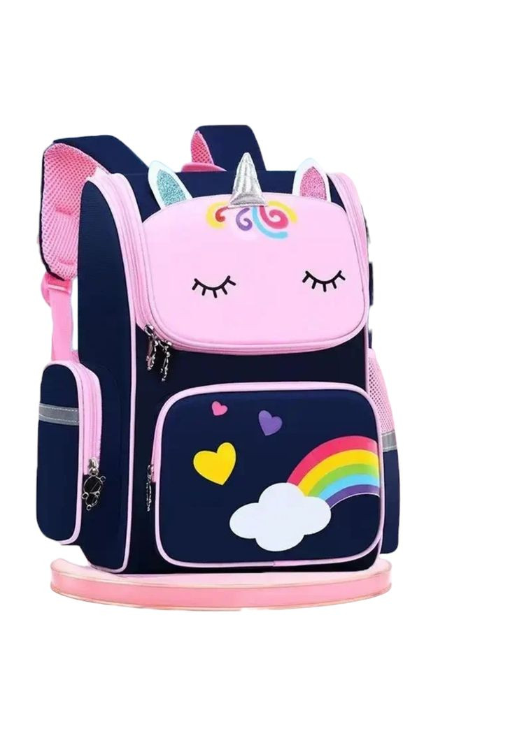 Шкільний рюкзак для дівчат з Єдинорогом Purple Unicorn фіолетовий 27х14х41 см No Brand (330245678)