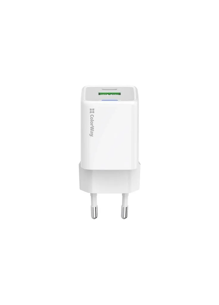 Зарядное устройство USB-C PD20W + 1xUSB QC4.0 white (CW-CHS062PD-WT) Colorway (393966022)