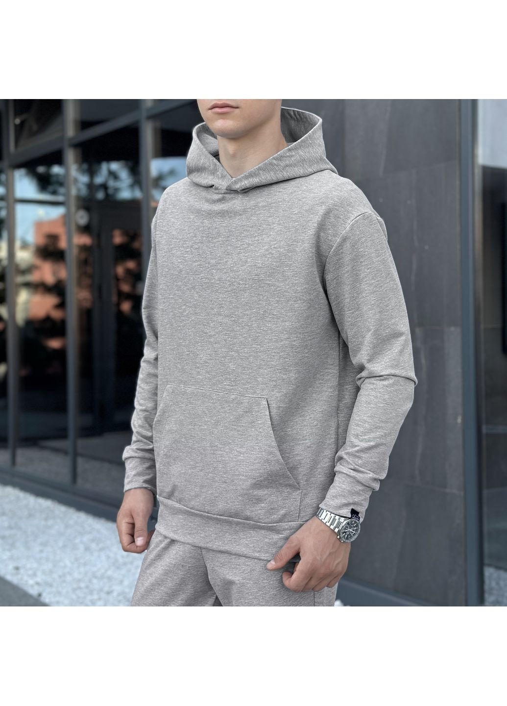 Худи 001 Серый Pobedov (277697578)