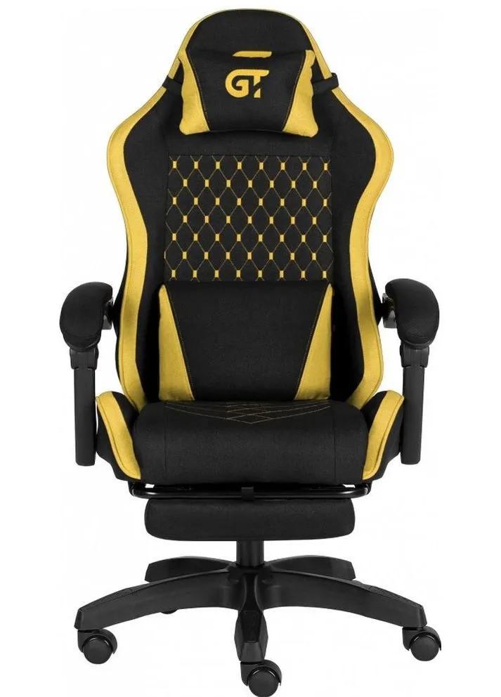Крісло ігрове X-2339 Black/Yellow (X-2339 Fabric Black/Yellow) GT Racer (394398307)