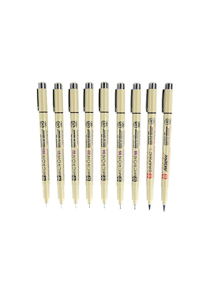 Капиллярные ручки Pigma Micron (0.5), 0,45 мм Sakura (322504099)