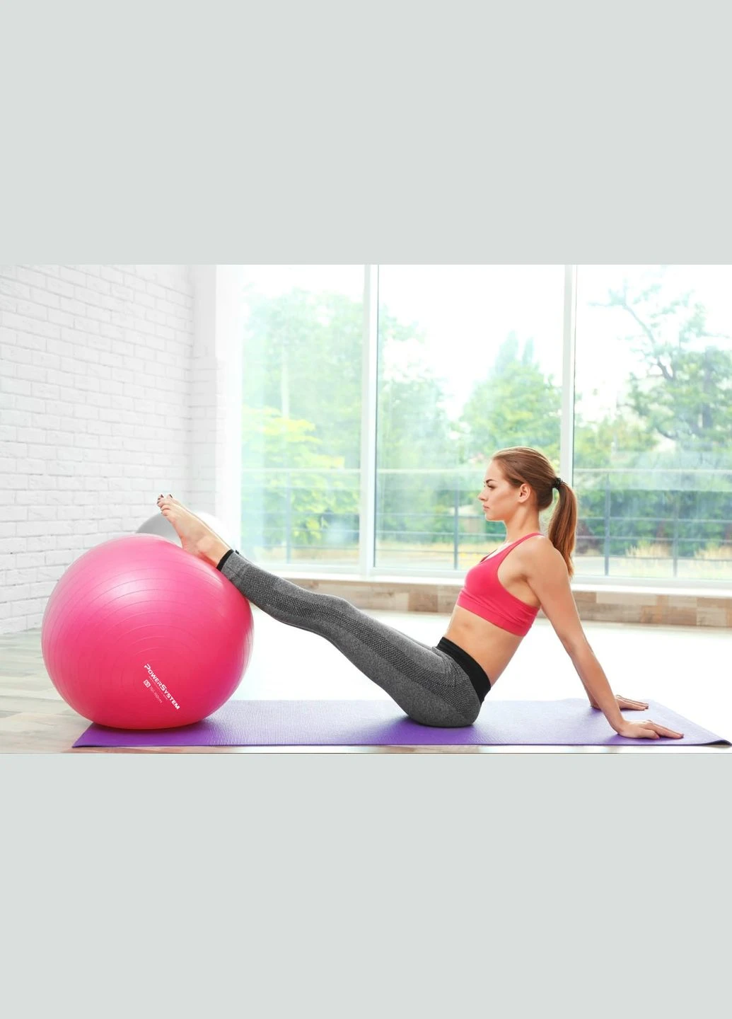 Мяч для фитнеса (фитбол) PS4011 Ø55 cm PRO Gymball Pink (A-012128) Power System (314810547)