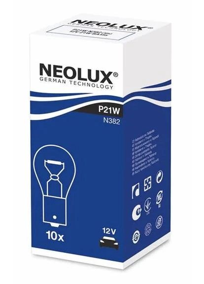 Лампа допоміжн. освітлення Р21W 12V 21W ВА15s (вир-во ) Neolux (332212678)