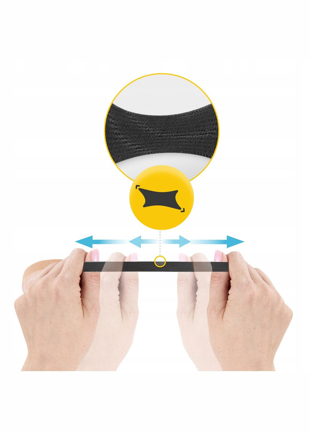 Лента кинезиологическая (кинезио тейп) 1 см x 5 м Black (P-5905973400787) 4FIZJO (322141201)