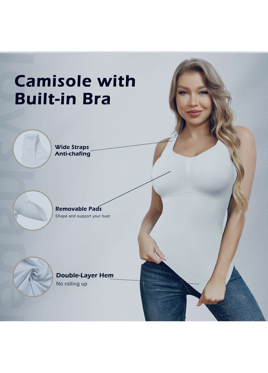 Жіночий компресійний топ-майка, корегуюча білизна з вбудованим бюстгальтером SUUKSESS (350935579)