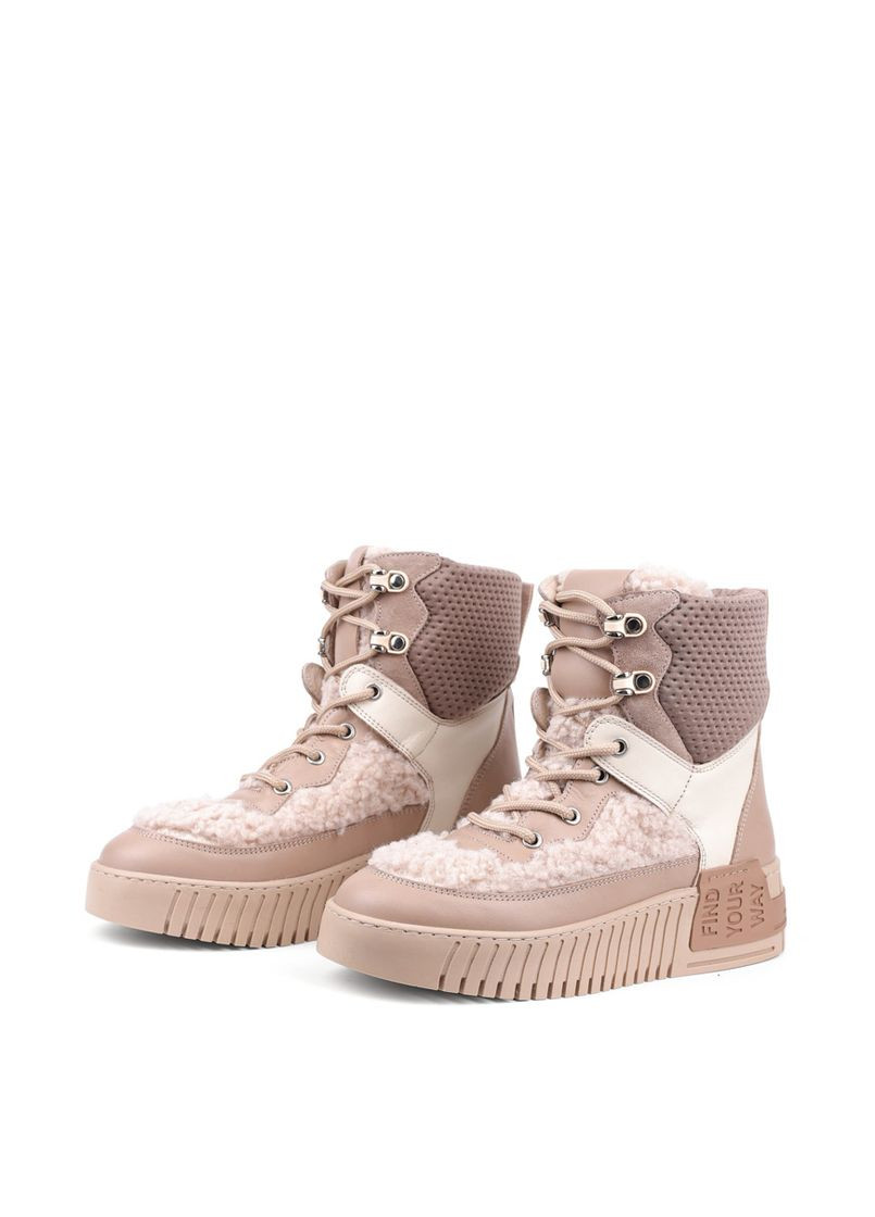 Жіночі Черевики 169-002D Бежевий Шкіра Attizzare (303427759)