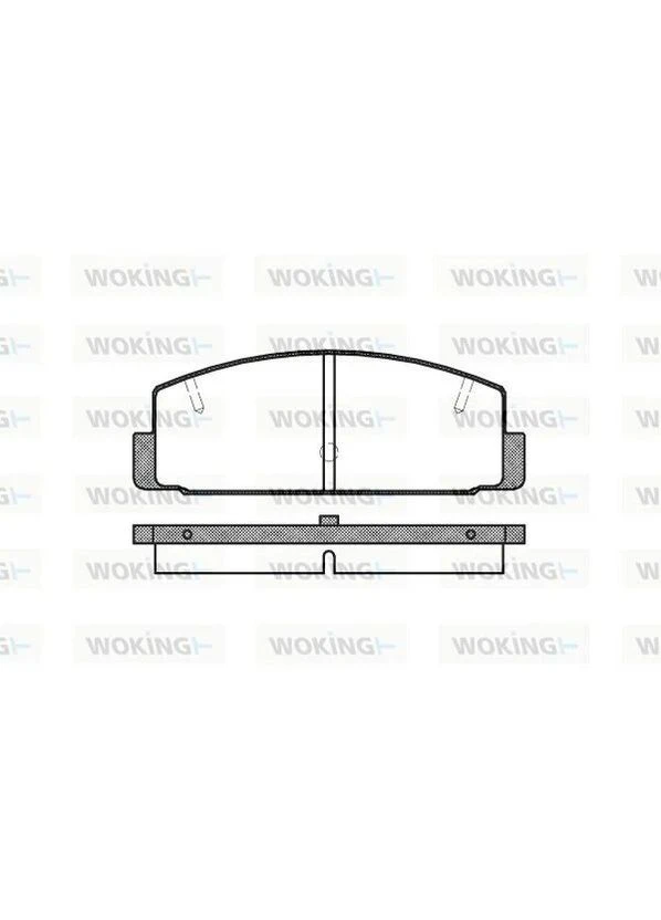 Колодки гальмівні диск. задн. (вир-во Remsa) Mazda 6 I II (P0793.20) Woking (364977223)