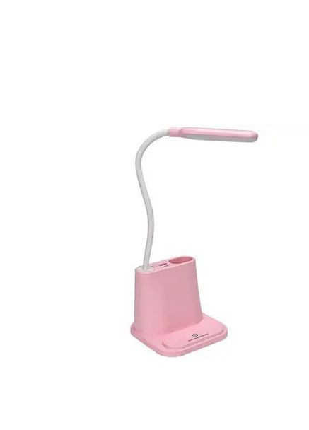 Багатофункціональна настільна лампа (біла, рожева) No Brand (282627409)