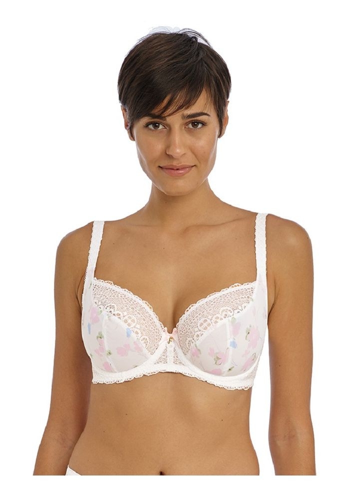 Белый балконет бюстгальтер 400802flt Freya с косточками полиамид, полиэстер, эластан