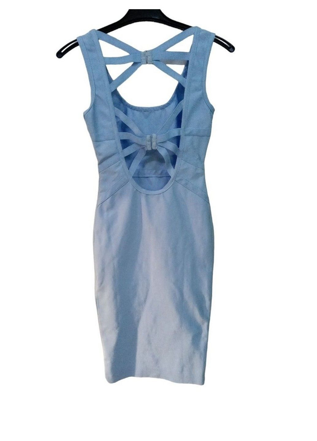 Блакитна кежуал сукня з мікро-дефектом Missguided однотонна