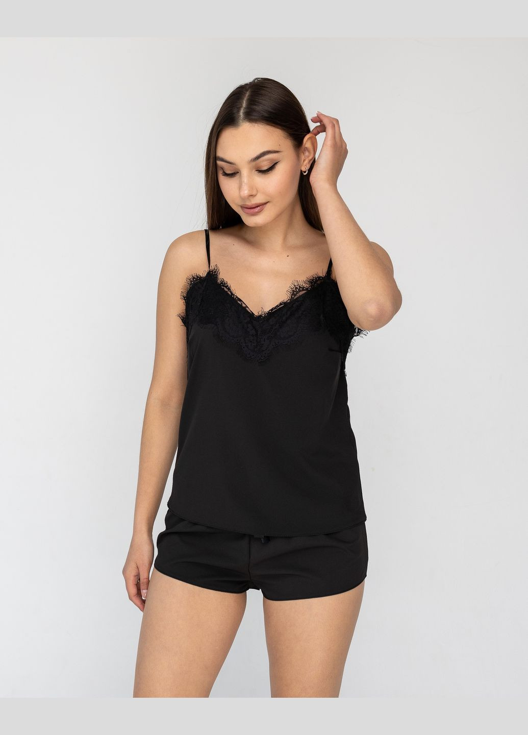 Черная всесезон халат и пижама комплект для дома тройка Exclusive