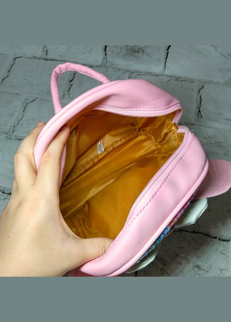 Рюкзак детский для девочки дошкольный Минни с бантиком Голографический 23х21х11 см Розовый No Brand (326051647)