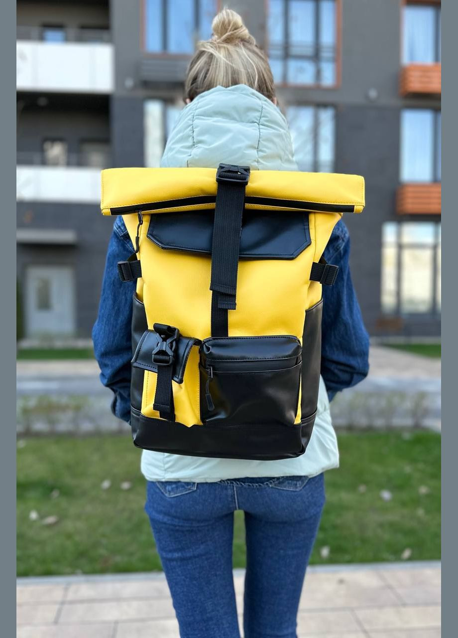 Вместительный желтый рюкзак универсальный мужской женский для города и путешествий Travel 3.0 No Brand (290253829)