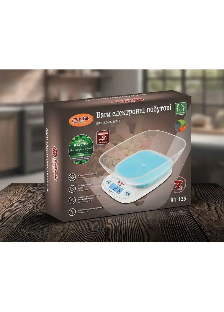 Весы электронные кухонные BITEK BT-125 7kg No Brand (325701659)