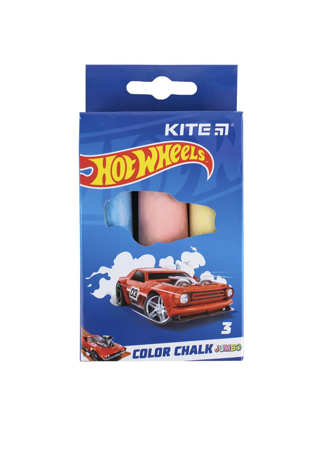 Кольорова крейда Hot Wheels Jumbo колір різнокольоровий CB-00281080 Kite (341485810)