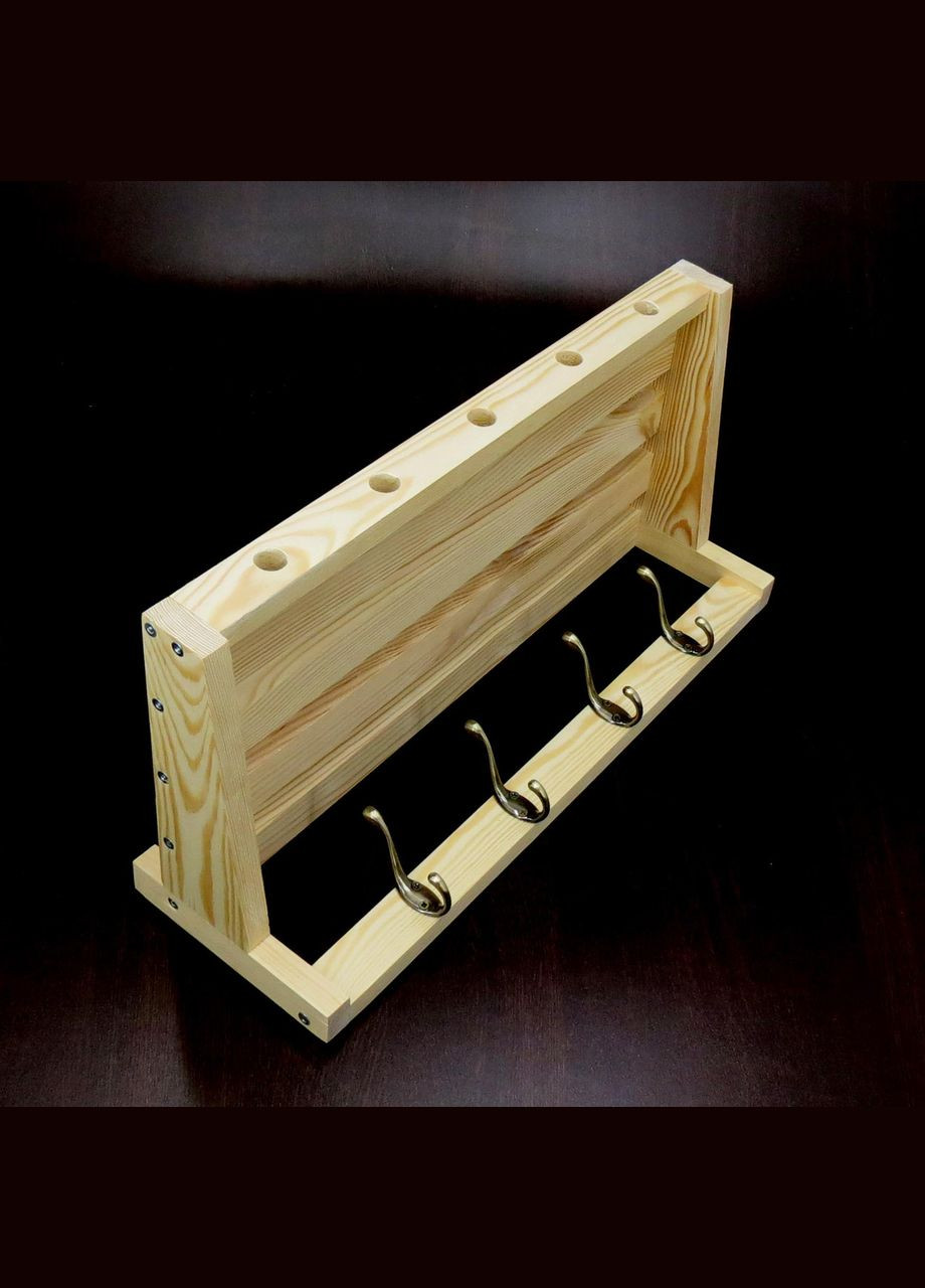 Вішалка для одягу з дерева Саррей 4 бланже (ВДО-402201) No Brand (327848877)