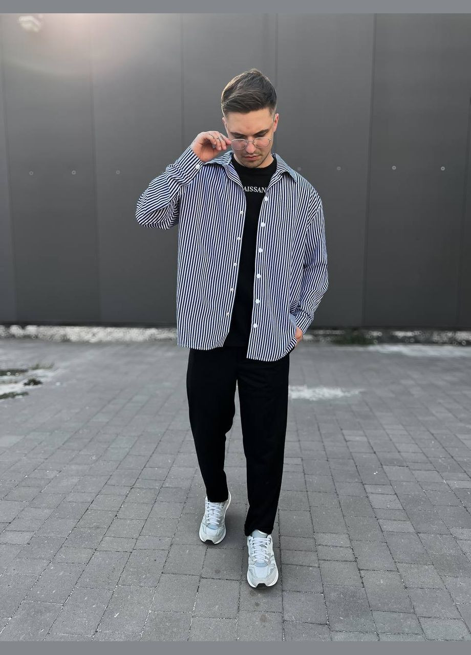 Синяя рубашка Vakko