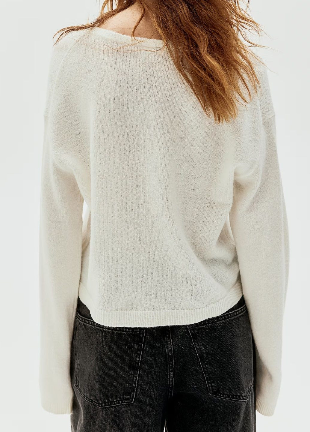 Кремовый демисезонный свитер H&M