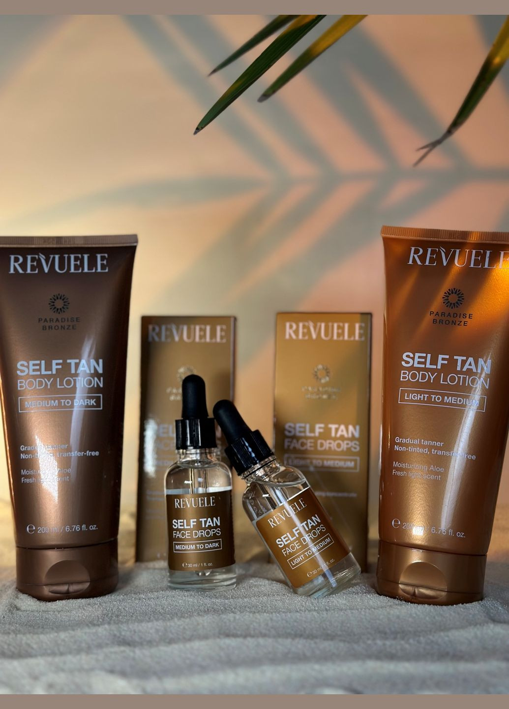 від легкого до середнього 200 мл REVUELE Автозасмага для тіла лосьйон (317572500)