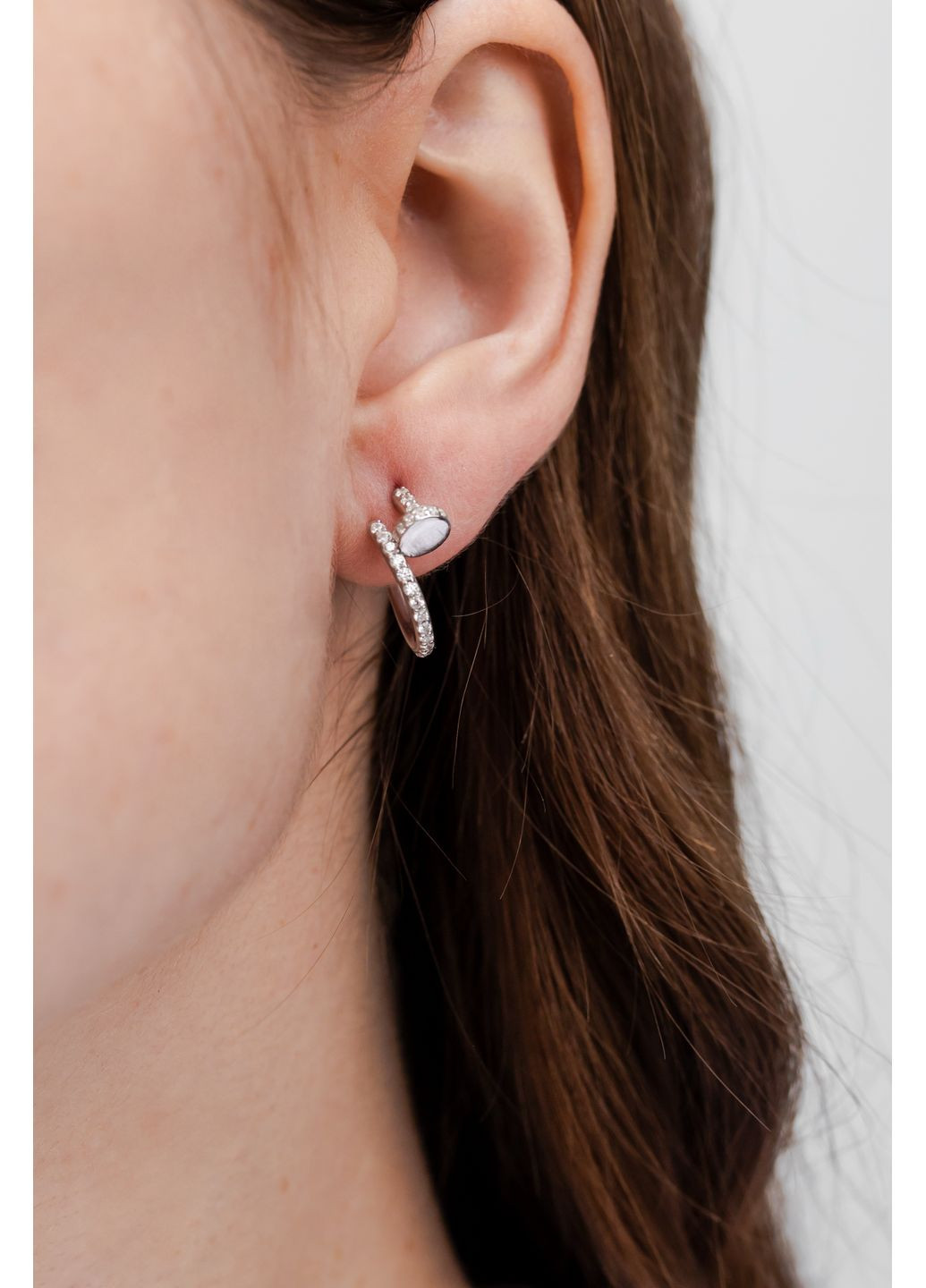 Сережки пусети-гвоздики срібні в стилі Картьє Цвях 178с No Brand (362193970)