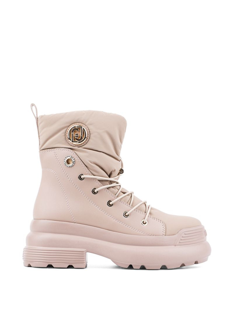 Зимние женские ботинки sf3119 tx349 s1644 бежевая кожа Liu Jo