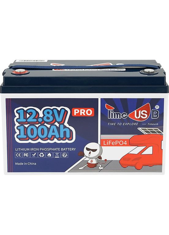 Акумулятор LiFePO4 12V 100Ah (-12.8V100Ah-Pro) Timeusb (323222259)