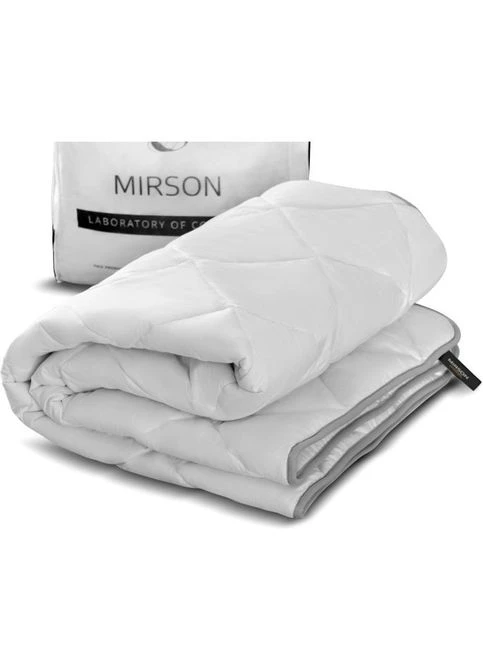 Ковдра см (2200001529717) Mirson антиалергенна EcoSilk №1302 Bianco Зимова 155x215 (379325071)