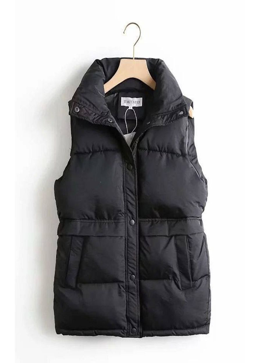 Стильний жилет, колір Чорний Fashion (370032836)