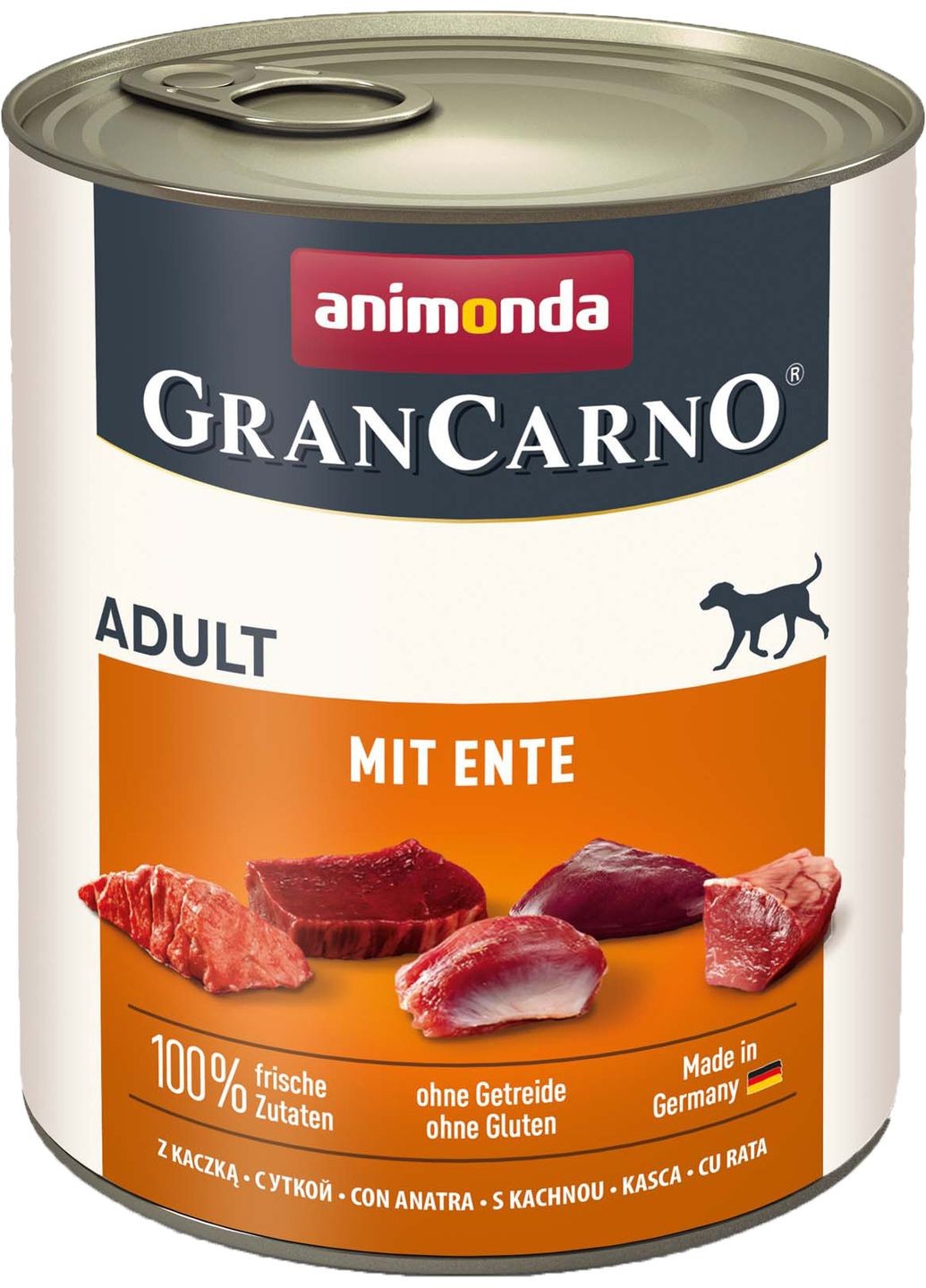 Влажный корм Gran Carno Adult with Duck с уткой для собак 800 г (4017721828048) Animonda (364787220)