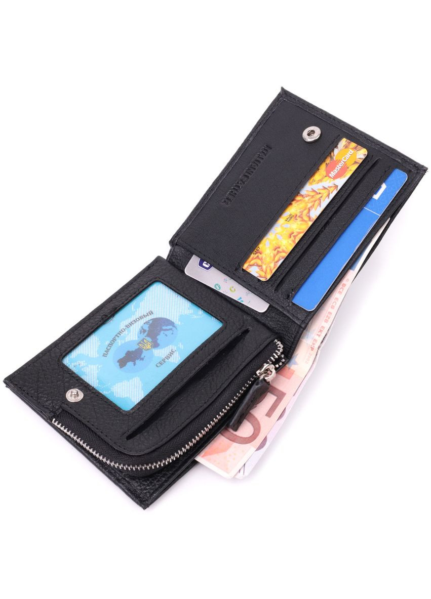 Кошелек среднего размера с оригинальной монетницей из натуральной кожи 22458 st leather (329150840)