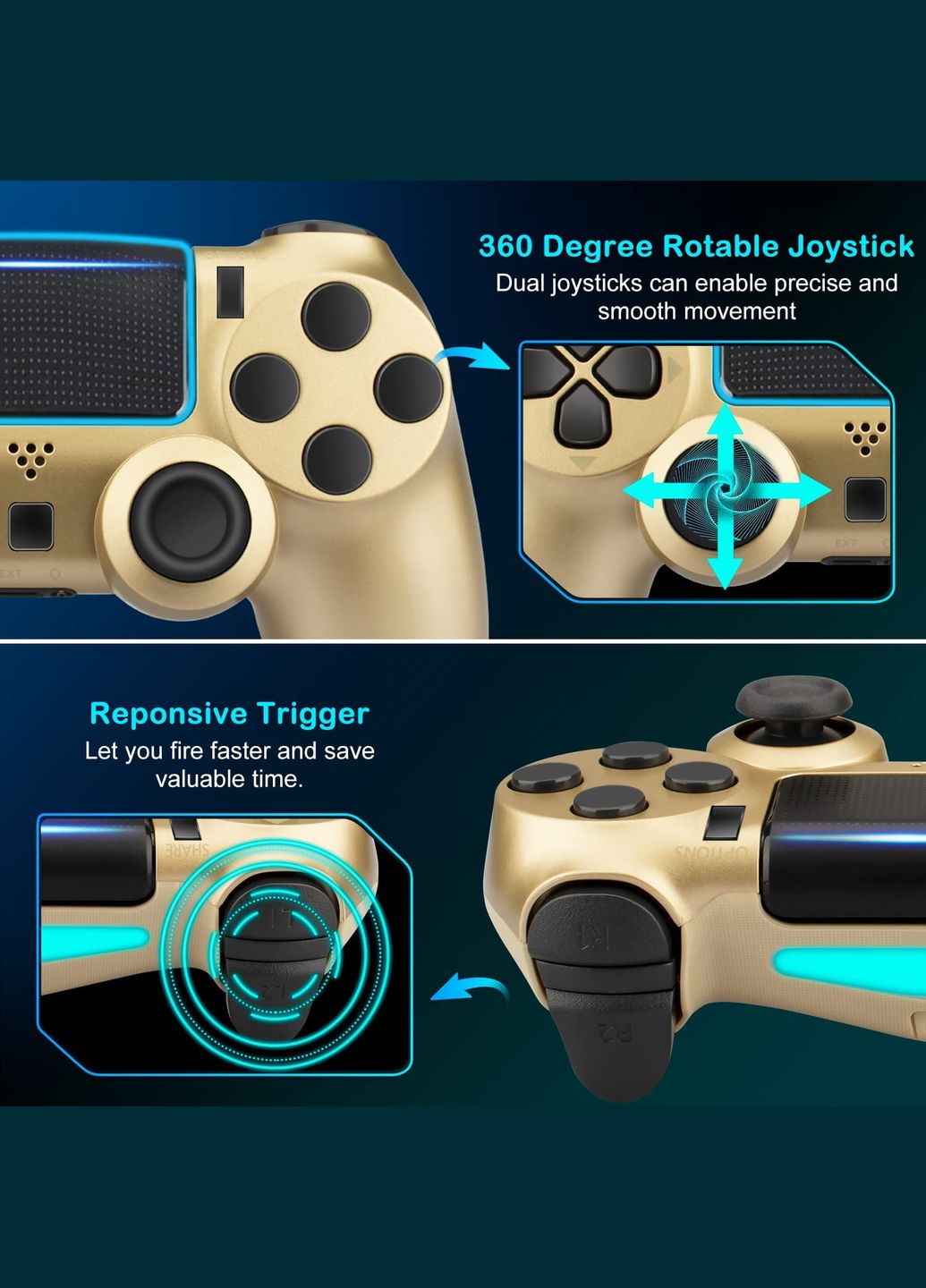 Беспроводной игровой контроллер Doubleshock 4 джойстик геймпад Playstation PS4/Pro/Slim/PS3 Blue Camo Sony (322819003)