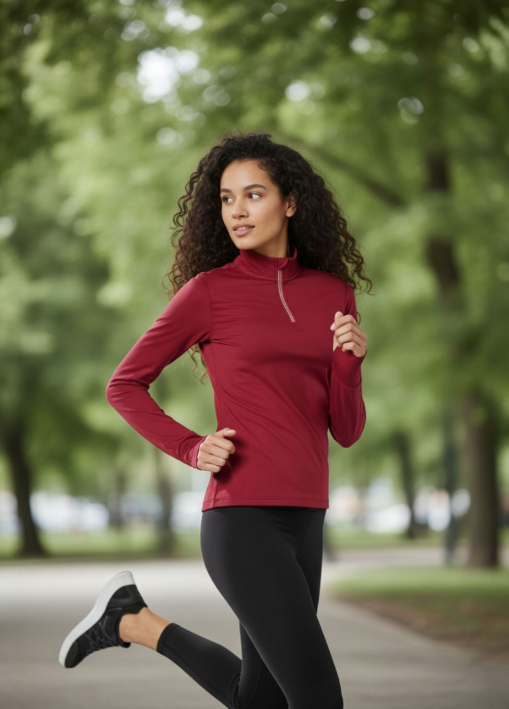 Женский термореглан для спорта на микрофлисе Crivit (364653428)