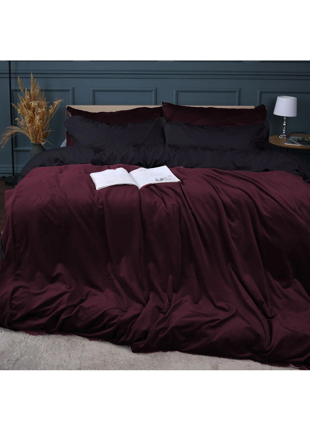 Комплект постільної білизни Велюр Winter Delicate 28-0065 Ipomoea Двоспальний Mirson (398964601)