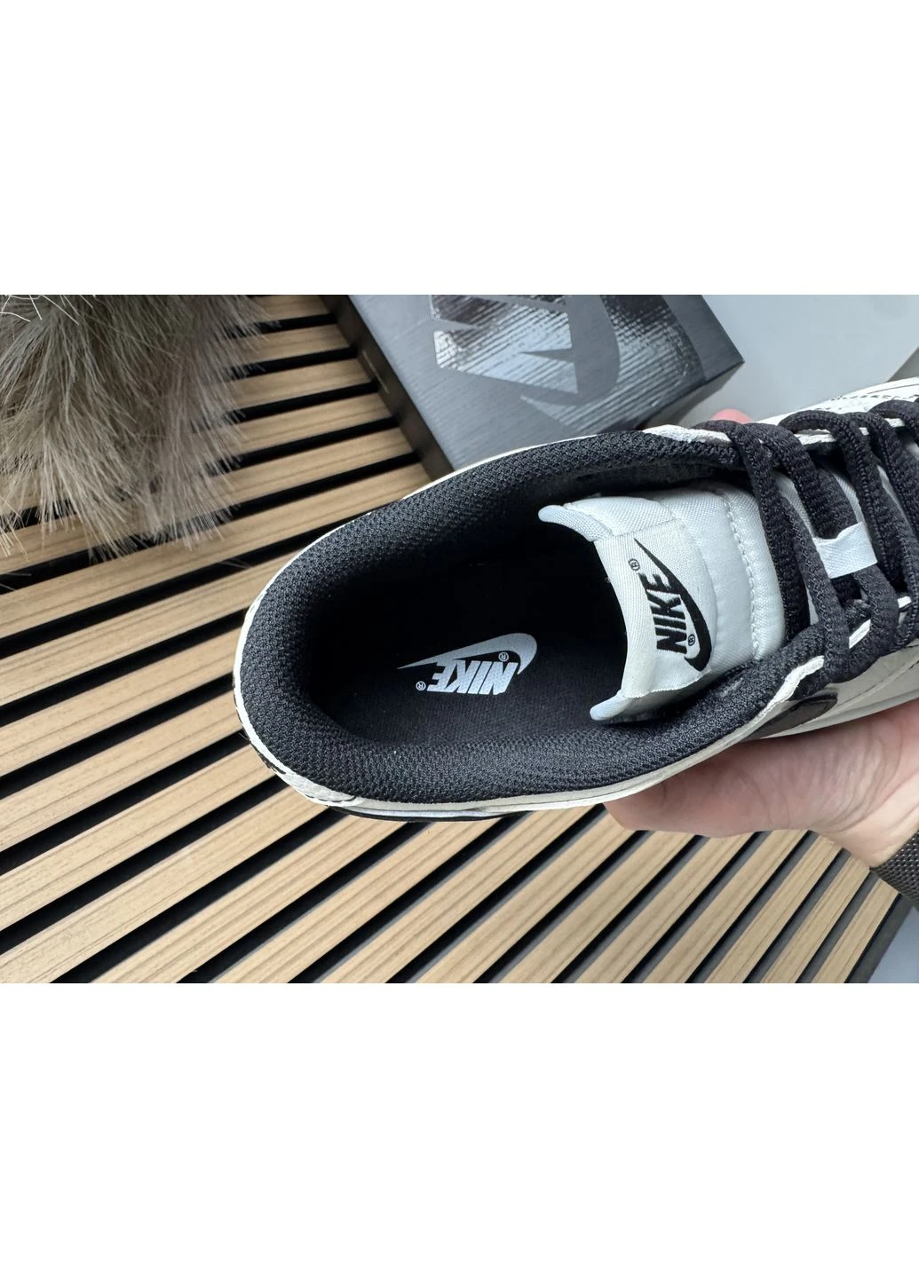 Бежеві кросівки чоловічі nike sb dunk low x supreme beige black | найк сб данк супрім низькі бежеві демісезон No Brand