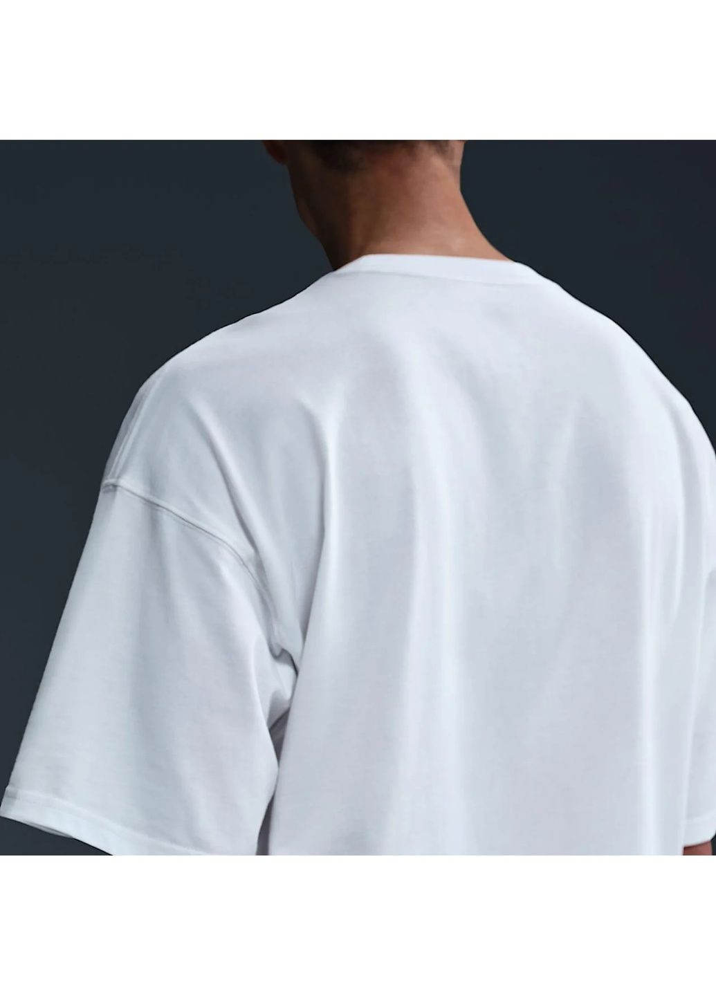 Біла футболка чоловіча basketball t-shirt white Nike