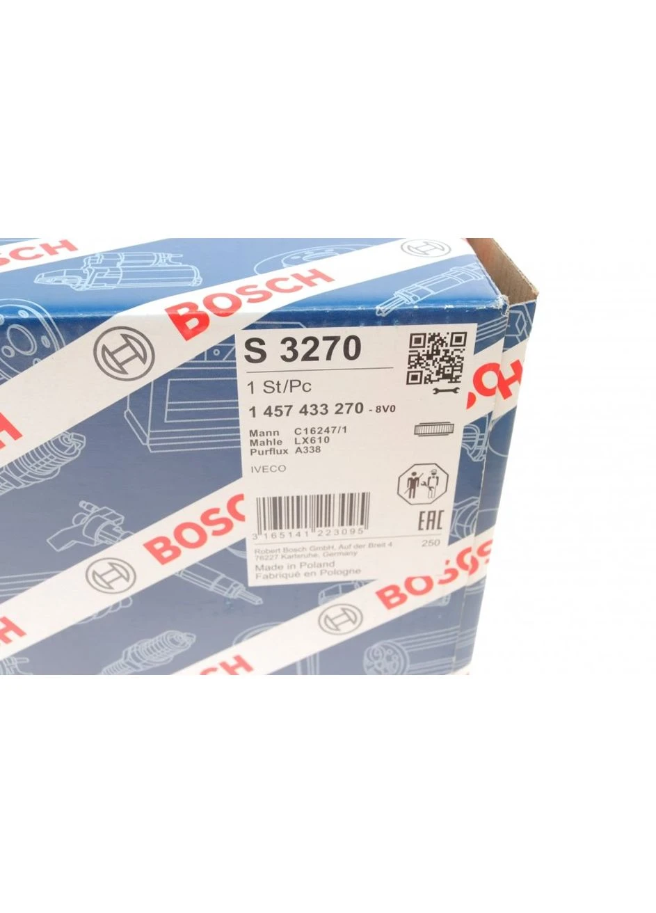Фільтр повітряний Iveco Daily 35.10 2.5TD -99 1 457 433 270 UA63 Bosch (381473448)