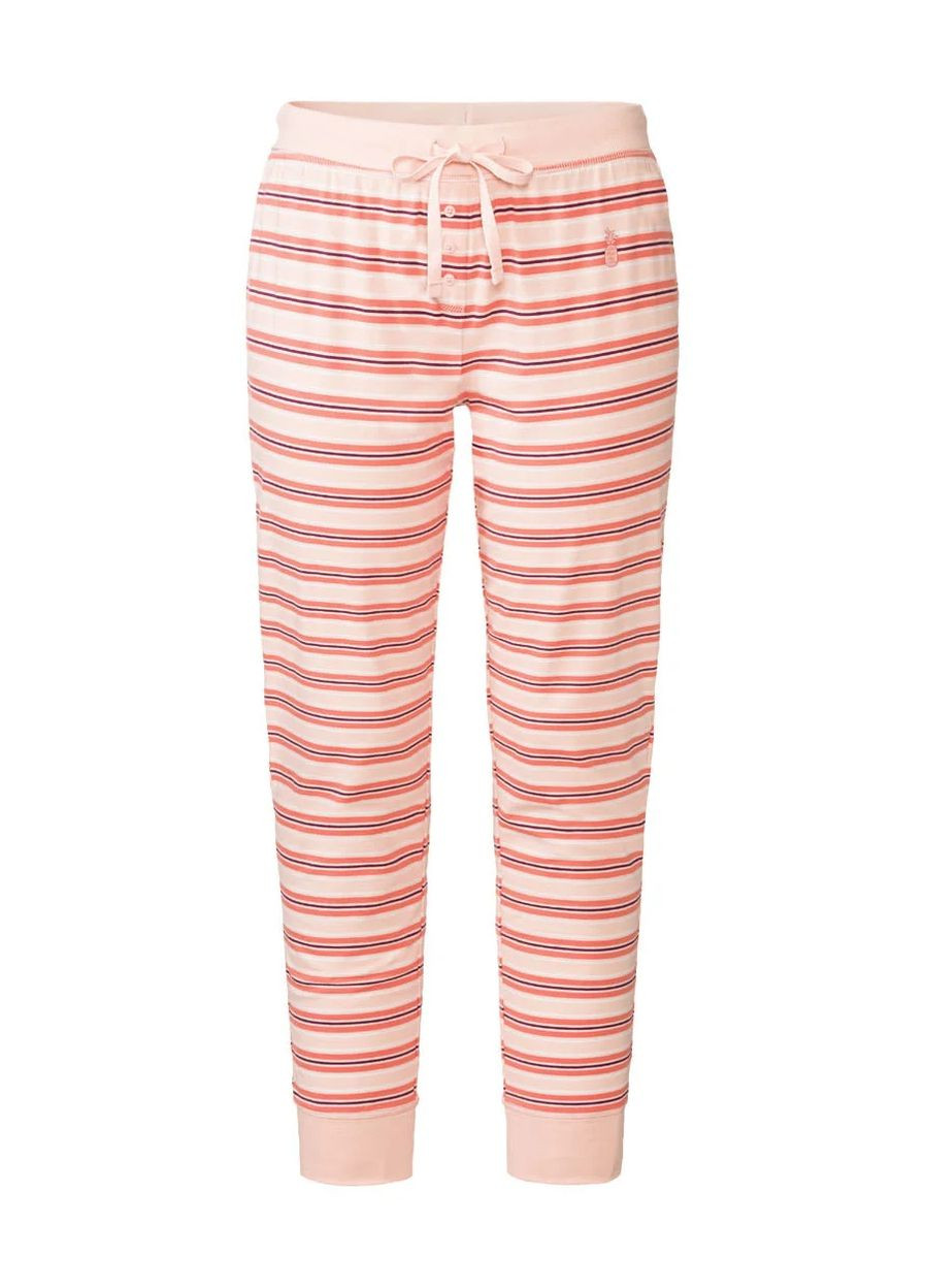 Піжамні штани бавовняні трикотажні для жінки LYCRA® 372053 кораловий Esmara (324889002)