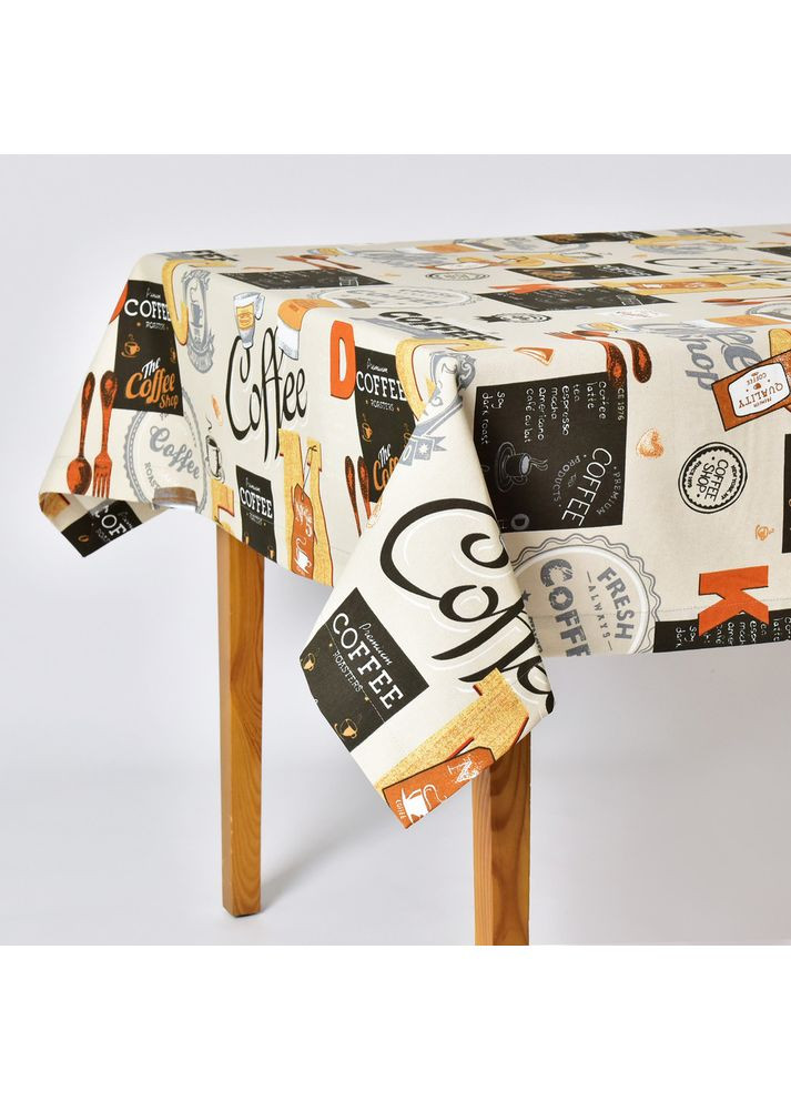 Скатерть с водоотталкивающей пропиткой 140х170 см хлопок Coffee IDEIA (366288997)