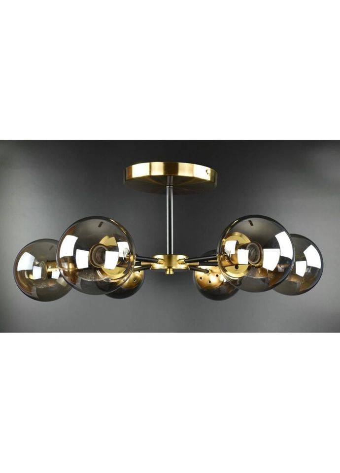 Люстра стельова на 6 лампочок 26592 Латунь 26х65х65 см. Sunnysky (335975065)