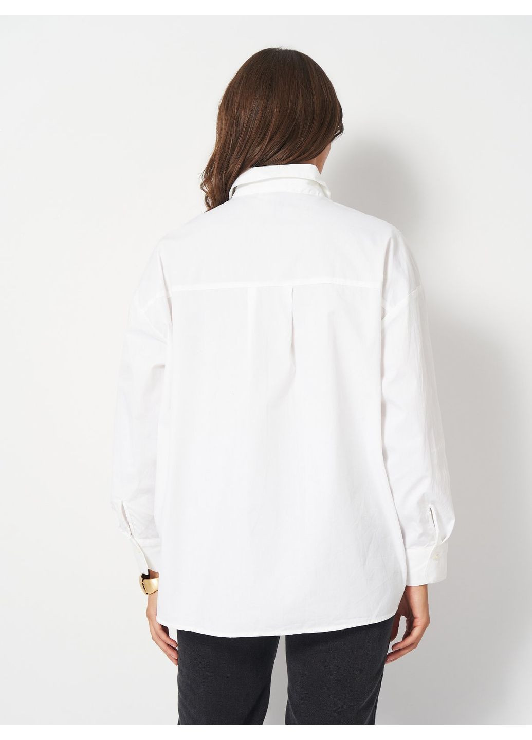 Белая рубашка однотонная H&M