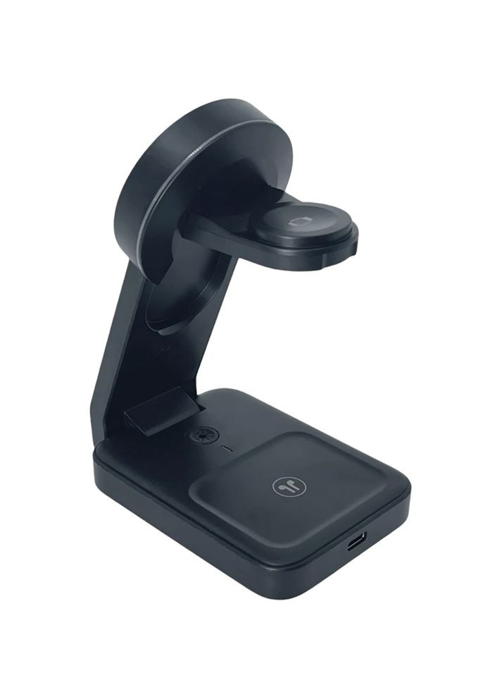 Бездротовий зарядний пристрій 3 в 1 Bendy 15W WCH-03BK (6942056124221) Remzona (370608314)