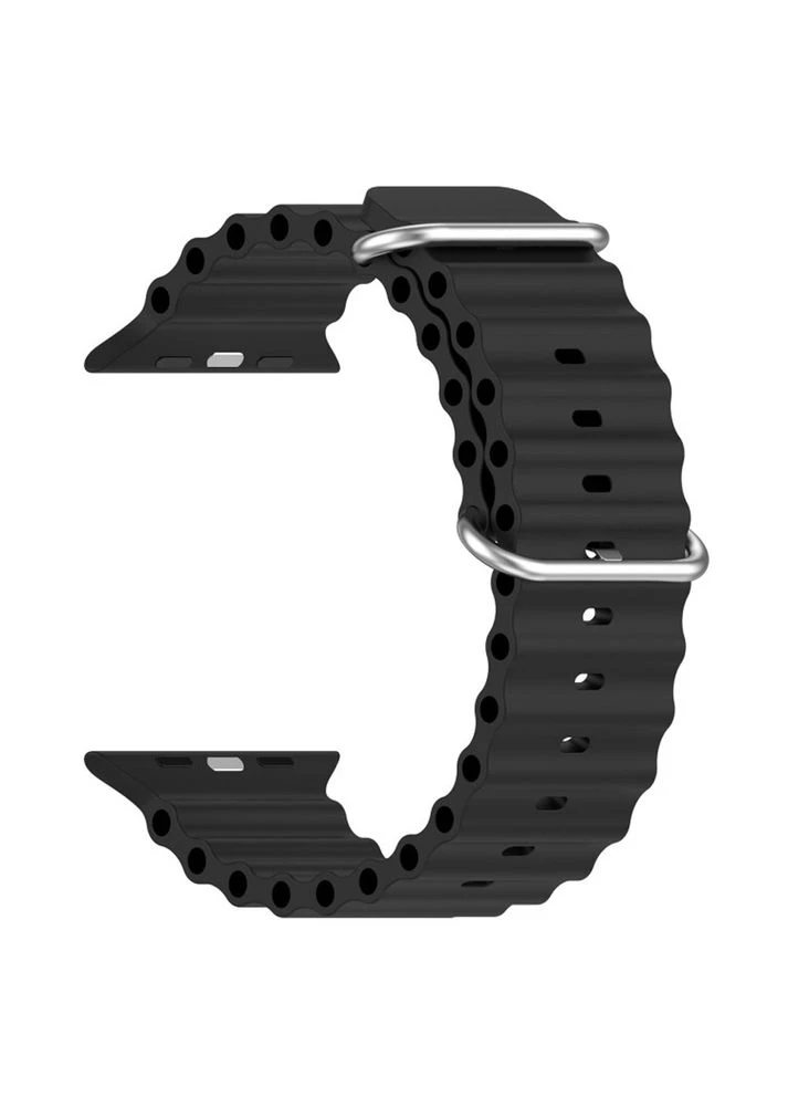 Ремешок Ocean Band для Apple Watch 49/46/45/44/42 (Series 1-3) Black (ARM74244) KLB ArmorStandart (389867502)