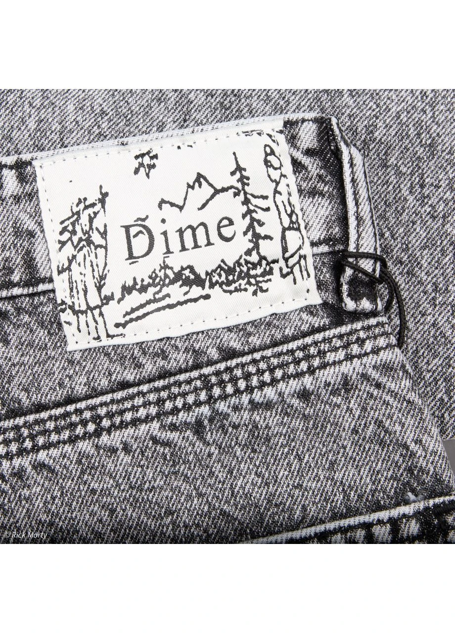 Серые мужские джинсы светло-серые вареные, широкие, оверсайз, y2k стиль Dime