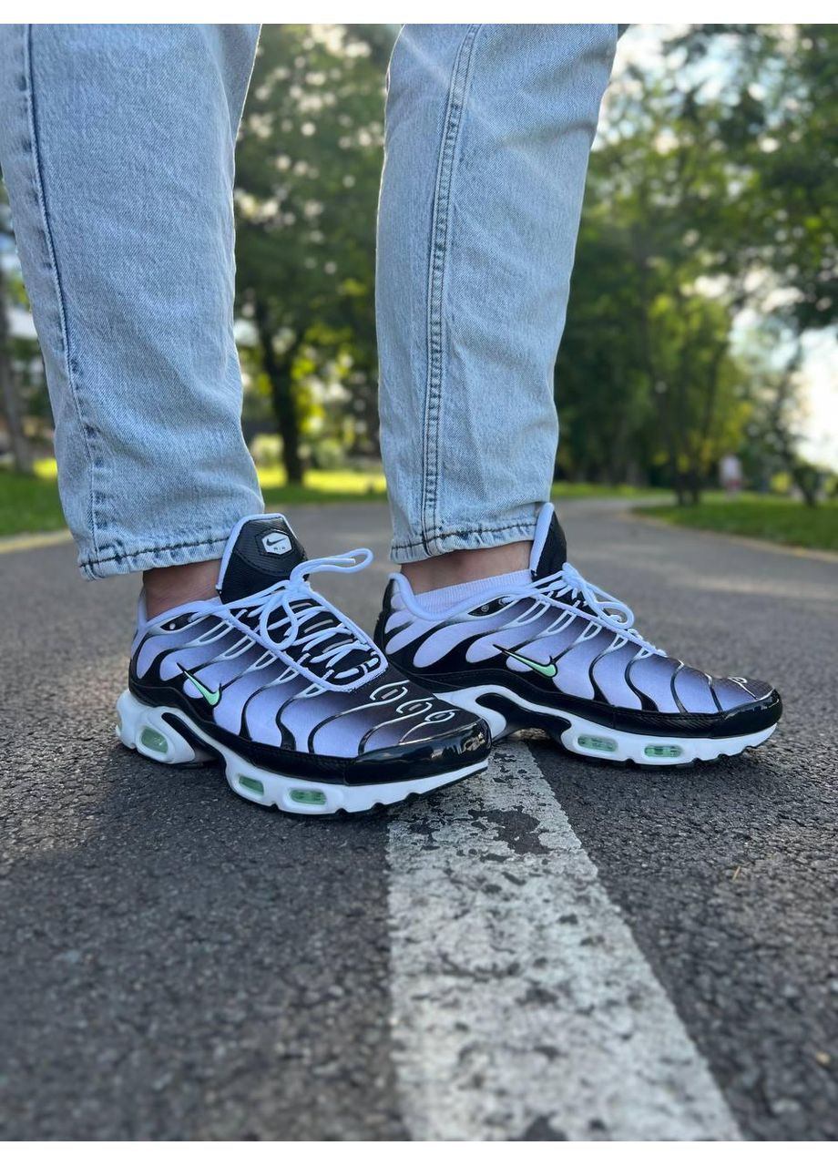 Серые демисезонные кроссовки мужские nike air max plus tn black grey найк аир макс тн плюс No Brand