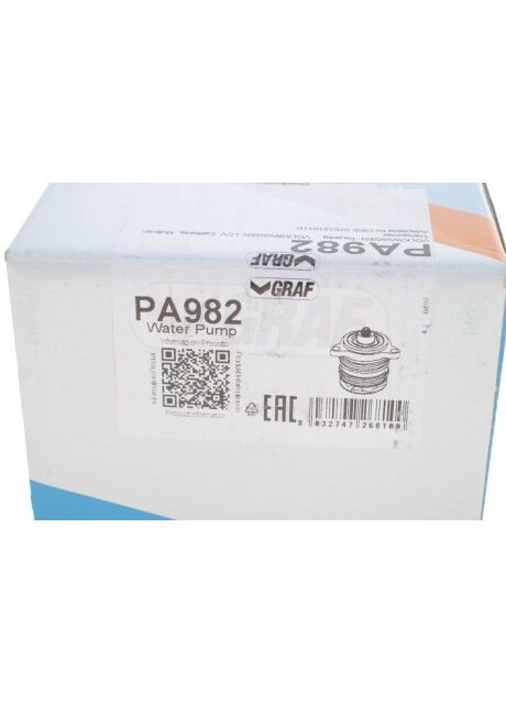 Насос воды VW T5/Multivan V/Touareg 2.5TDI/R5 TDI 03-10 (B/B) (7 лоп) PA982 UA63 Graf (345758979)