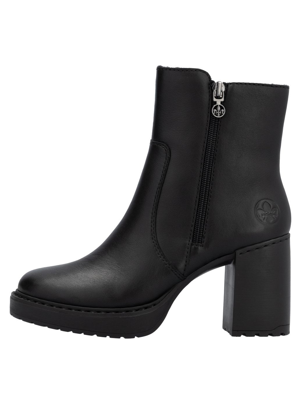 Чорні зимня зимові ботильйони Rieker