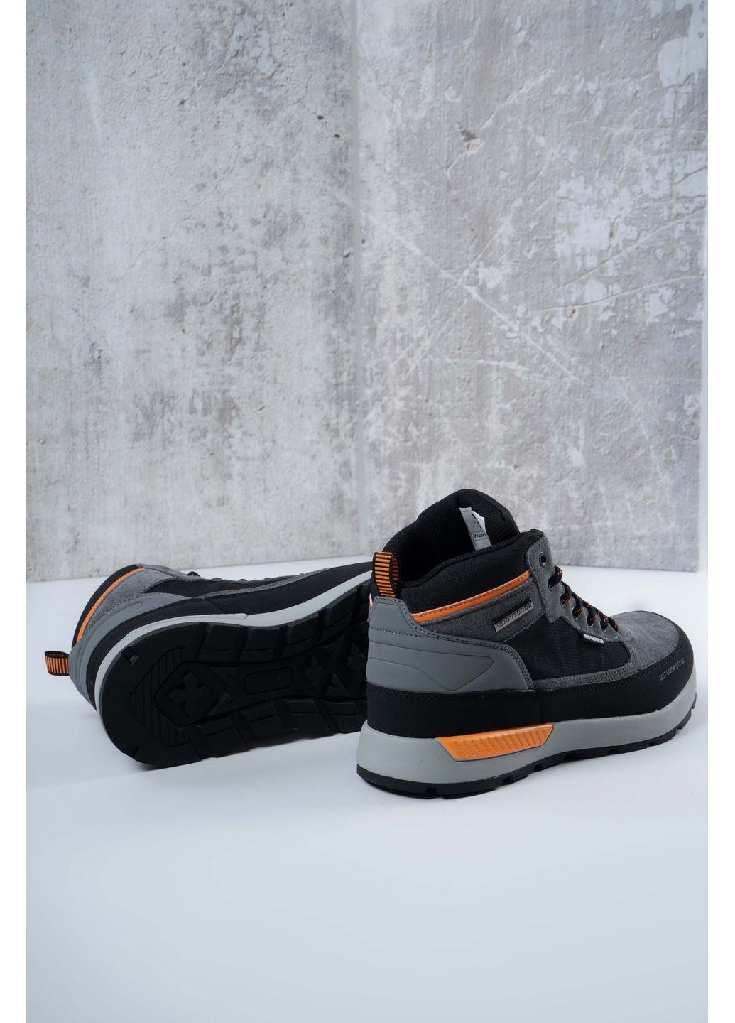 Серые зимние ботинки мужские where uweare wuw1911-grey серые 346781 Where Uwear