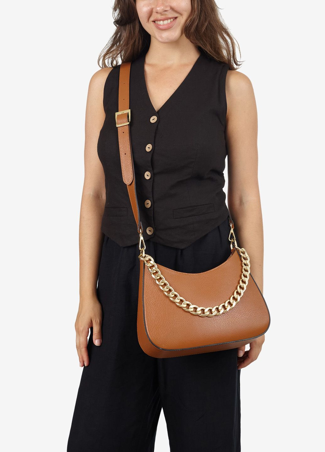 Сумка жіноча шкіряна крос-боді середня Сrossbody Regina Notte (299901501)