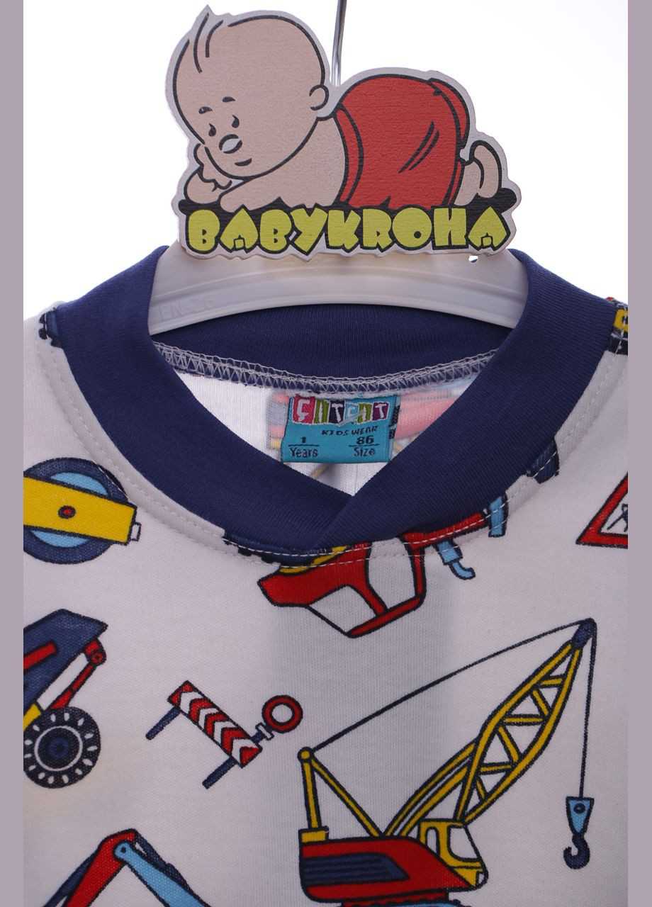Синя всесезон піжама для хлопчика трикотажна синя cit cit kids 128 см (44786) BABYKROHA