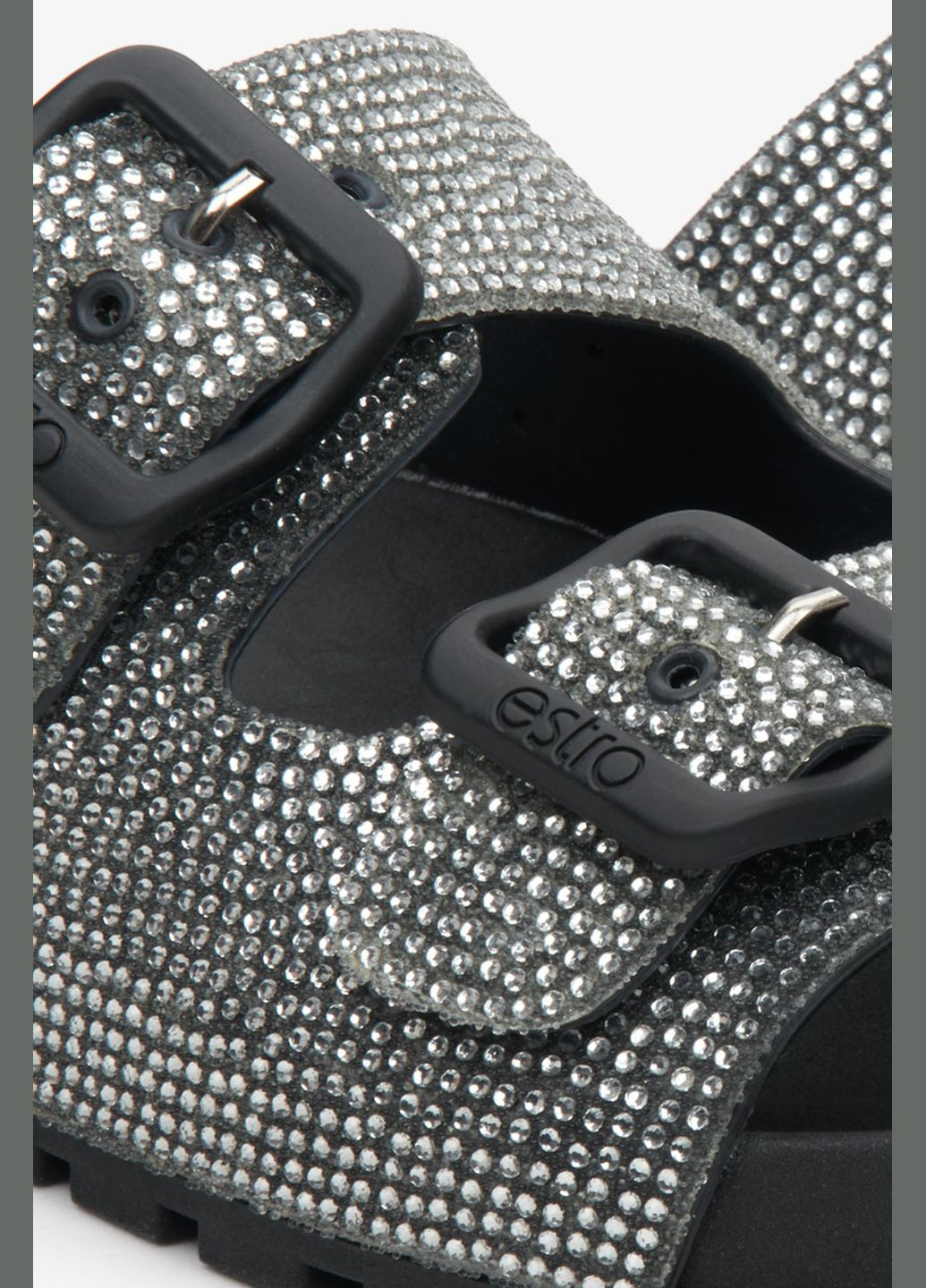 Шльопанці, колір чорний Estro (324030141)